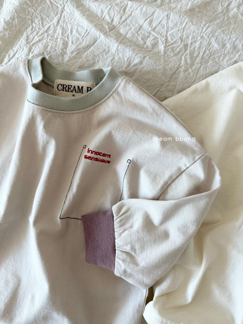 Cream Bbang - Korean Children Fashion - #prettylittlegirls - Embroidered Tee - 9