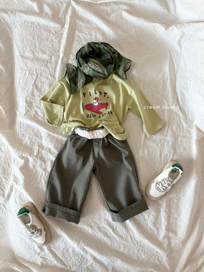 Cream Bbang - Korean Children Fashion - #stylishchildhood - Pilot Basic Tee - 6