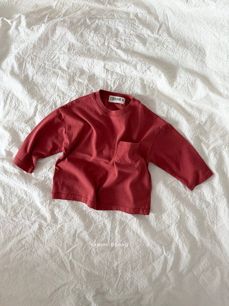 Cream Bbang - Korean Children Fashion - #toddlerclothing - Los Angeles Basic Tee - 4