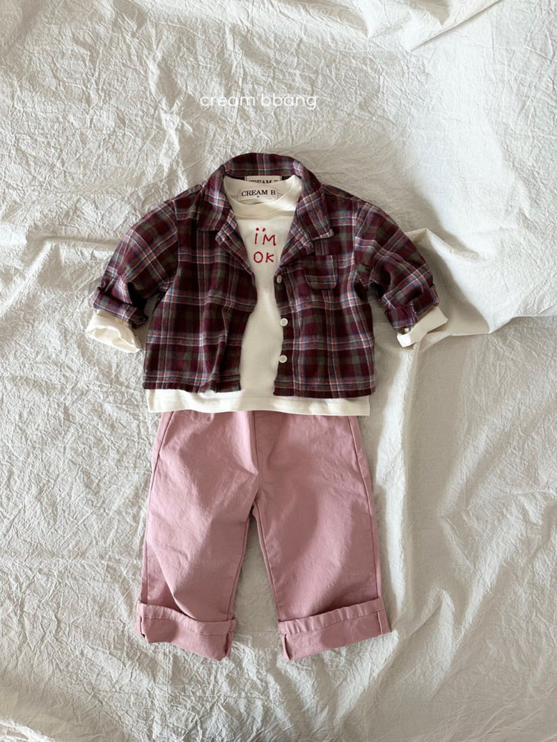 Cream Bbang - Korean Children Fashion - #toddlerclothing - Slim Cotton Pants - 9
