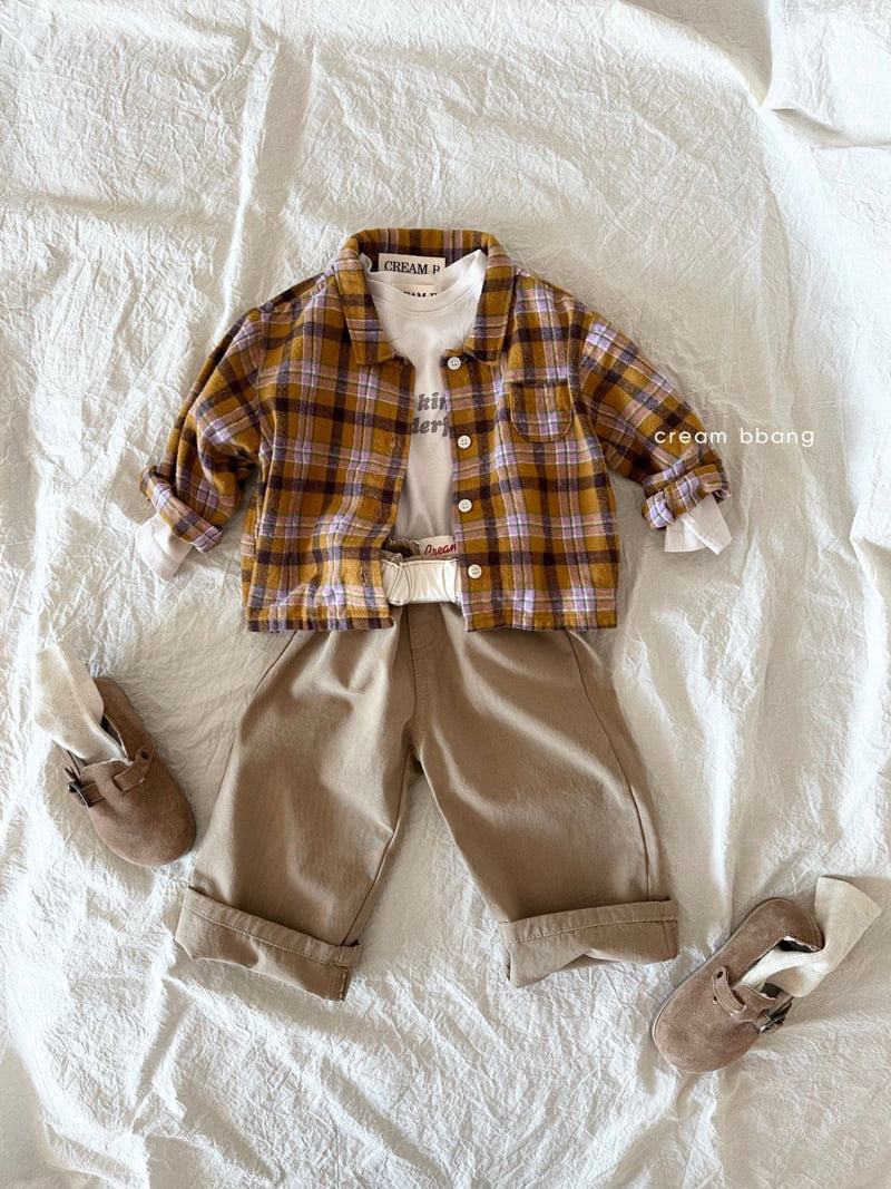 Cream Bbang - Korean Children Fashion - #toddlerclothing - Wonderful Basic Tee - 8