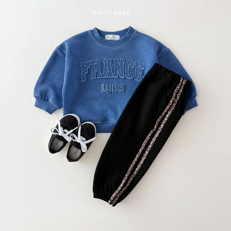 Daily Bebe - Korean Children Fashion - #Kfashion4kids - France Sweatshirt - 9