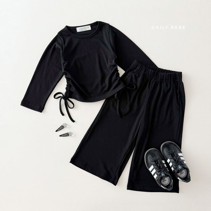 Daily Bebe - Korean Children Fashion - #Kfashion4kids - Side Shirring Set - 7