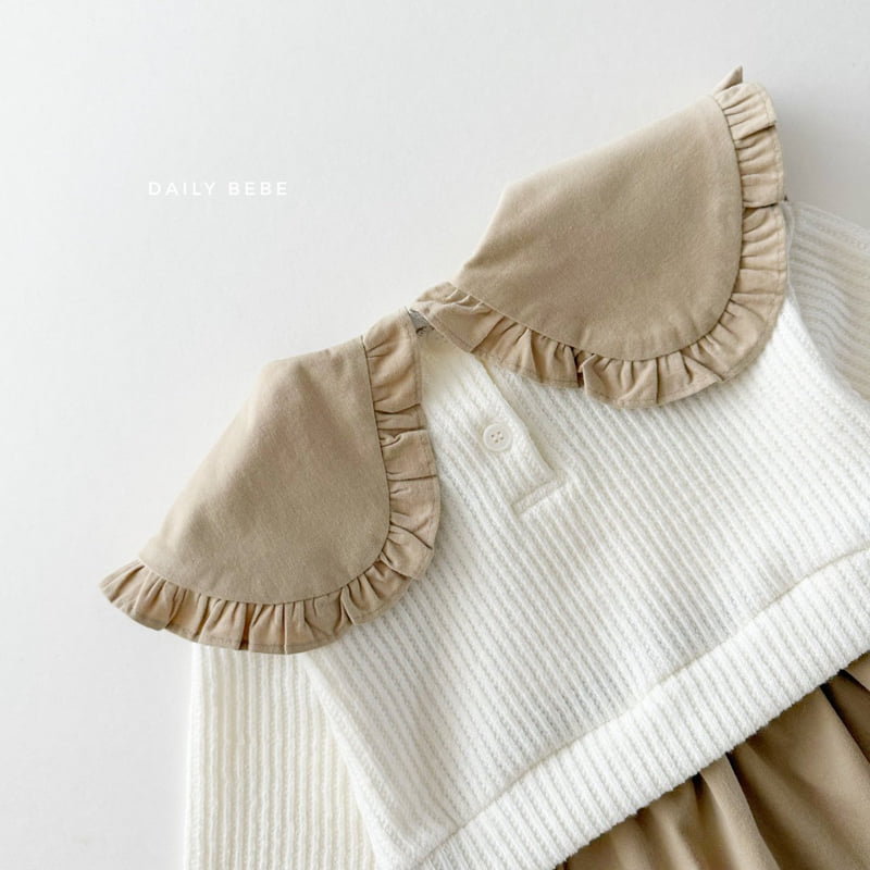 Daily Bebe - Korean Children Fashion - #childofig - Knit One-piece - 4