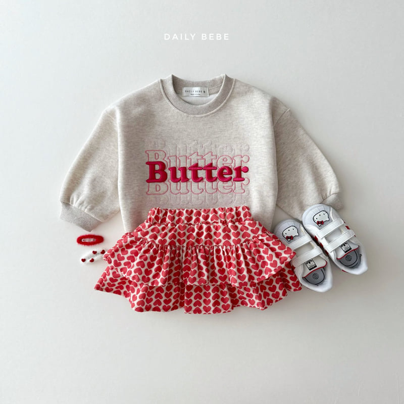 Daily Bebe - Korean Children Fashion - #childofig - Butter Embroidery Sweatshirt - 3
