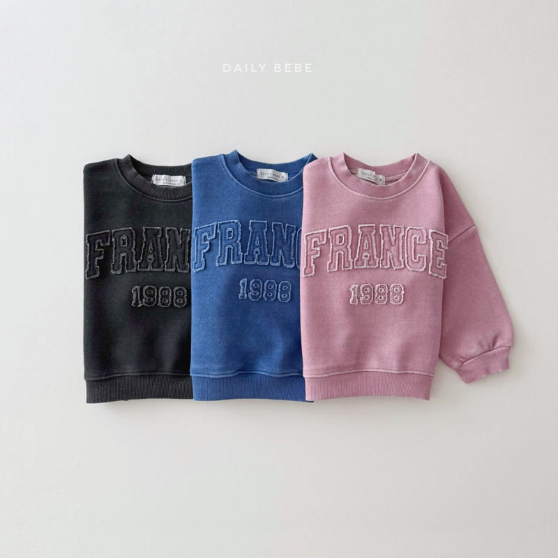 Daily Bebe - Korean Children Fashion - #childofig - France Sweatshirt