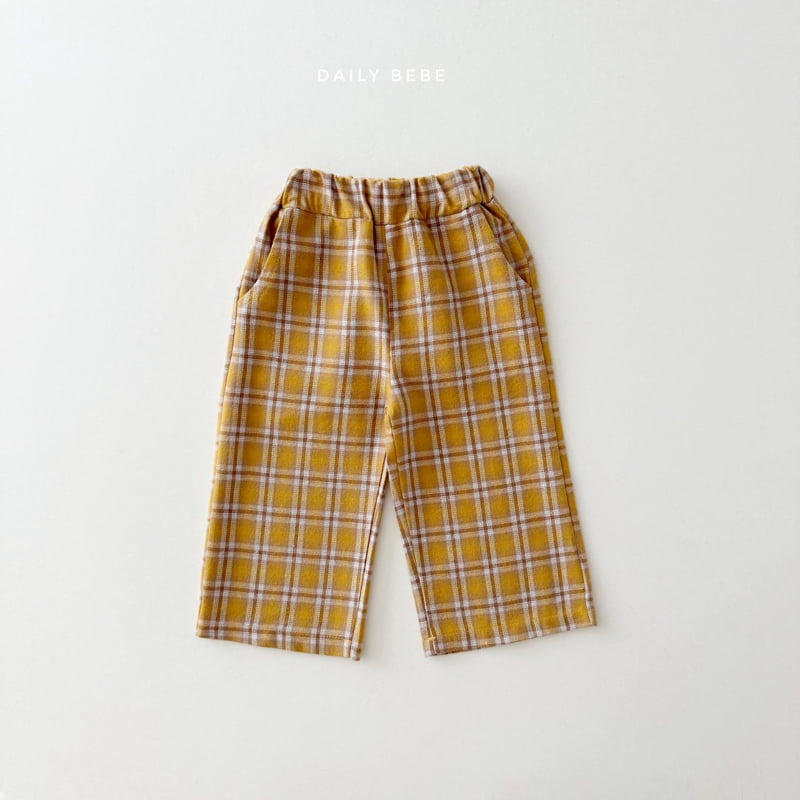 Daily Bebe - Korean Children Fashion - #childofig - Check School Pants - 3