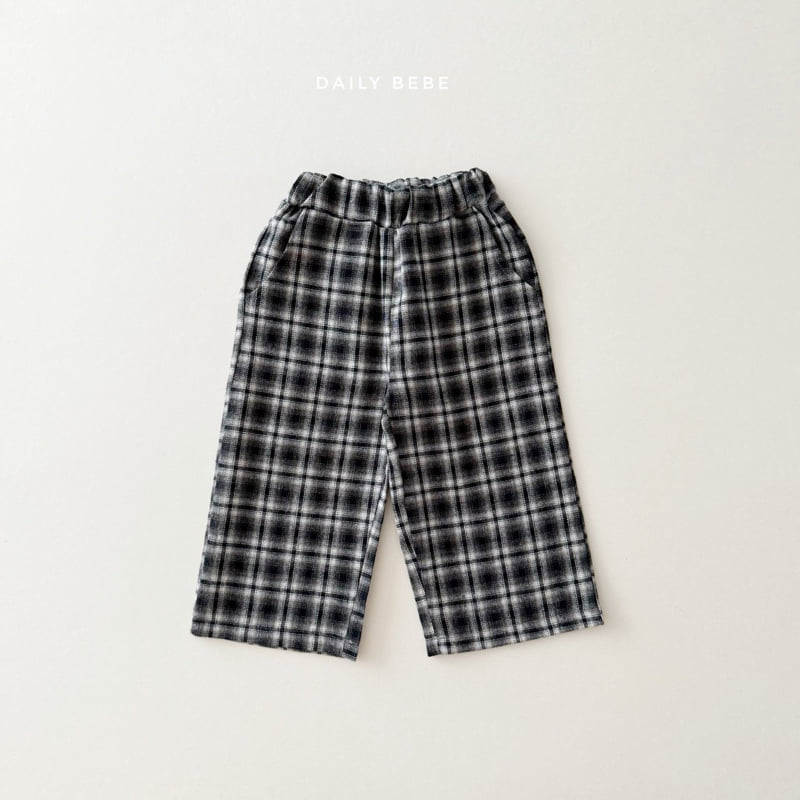 Daily Bebe - Korean Children Fashion - #childofig - Check School Pants - 4