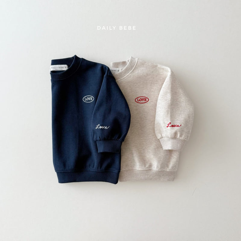 Daily Bebe - Korean Children Fashion - #childofig - Love Point Sweatshirt