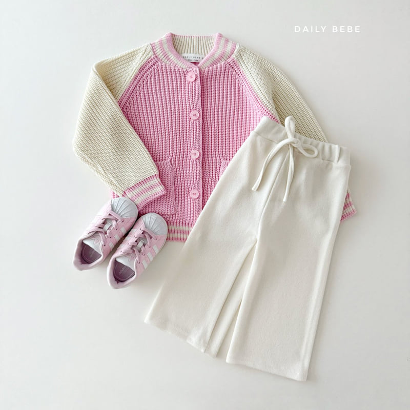 Daily Bebe - Korean Children Fashion - #childrensboutique - Varsity Cardigan - 6