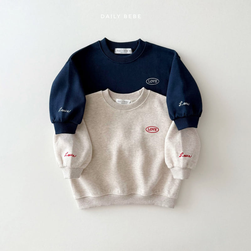 Daily Bebe - Korean Children Fashion - #childrensboutique - Love Point Sweatshirt - 3