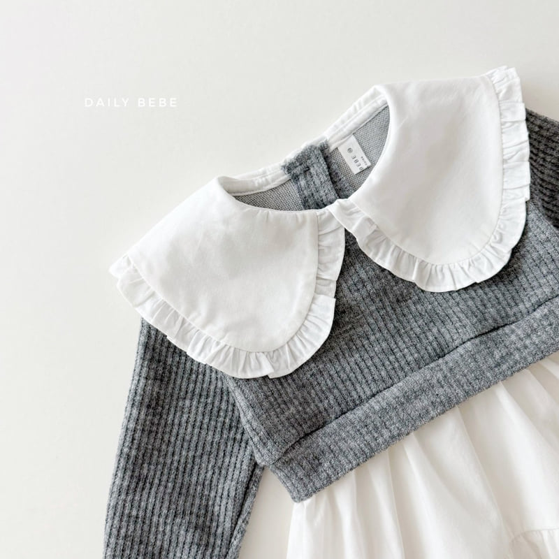 Daily Bebe - Korean Children Fashion - #designkidswear - Knit One-piece - 6