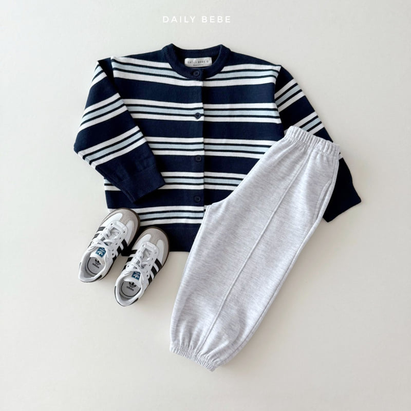 Daily Bebe - Korean Children Fashion - #designkidswear - Multi Stripe Cardigan - 10
