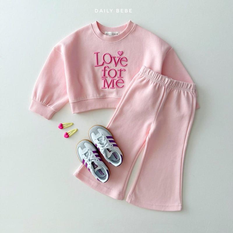 Daily Bebe - Korean Children Fashion - #designkidswear - Love Me Bootcut Set - 6