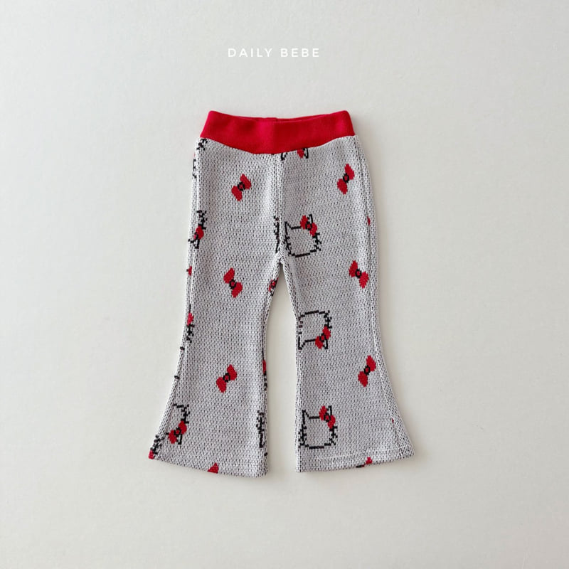 Daily Bebe - Korean Children Fashion - #designkidswear - Jacquard Bootcut Set - 5
