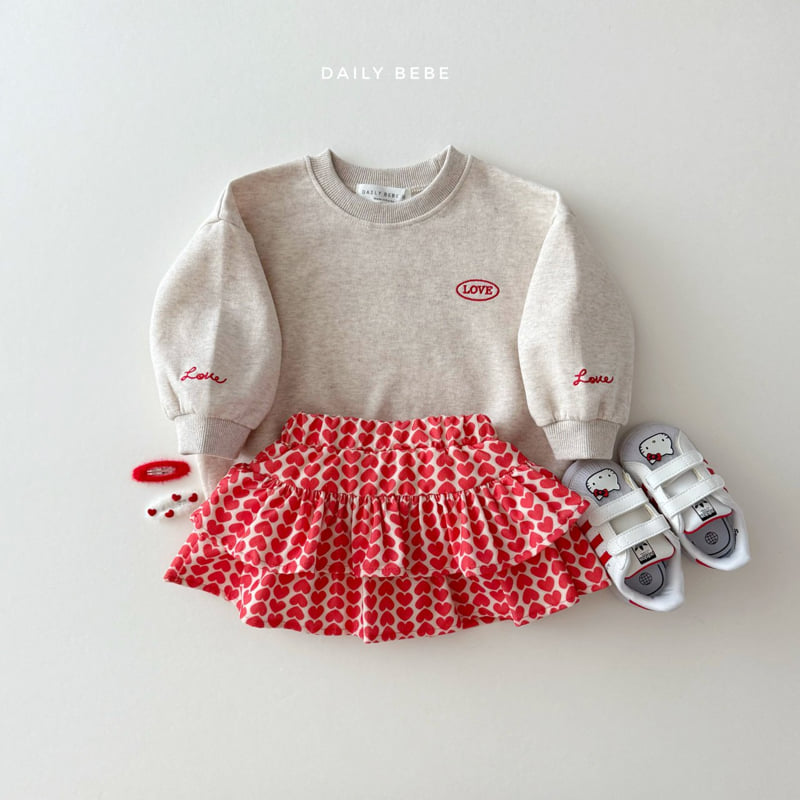 Daily Bebe - Korean Children Fashion - #childrensboutique - Love Point Sweatshirt - 4