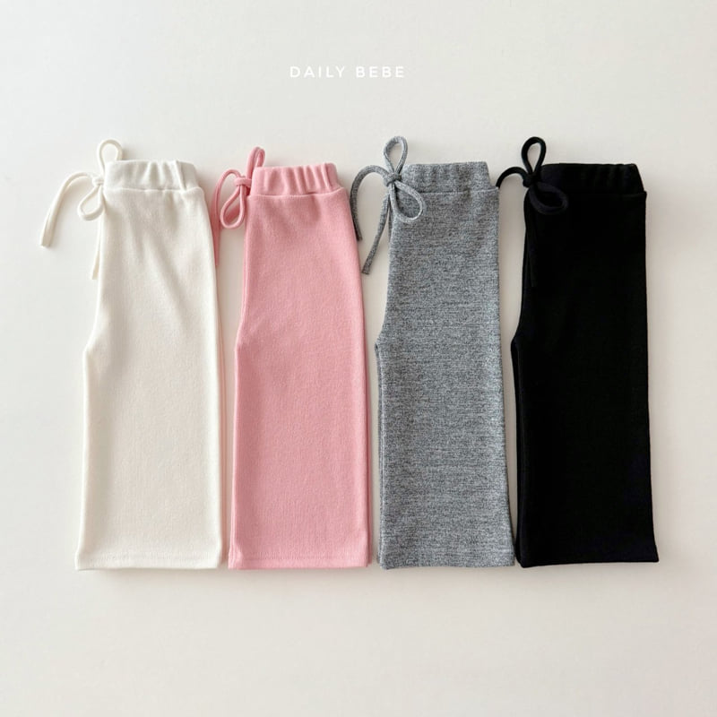 Daily Bebe - Korean Children Fashion - #designkidswear - Wide Knit Pants