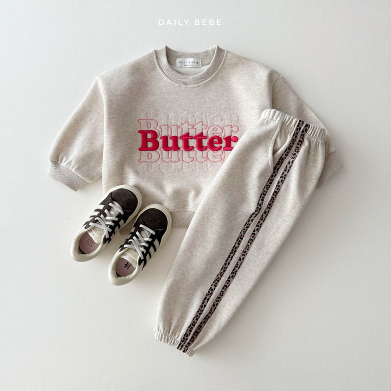 Daily Bebe - Korean Children Fashion - #discoveringself - Butter Embroidery Sweatshirt - 6