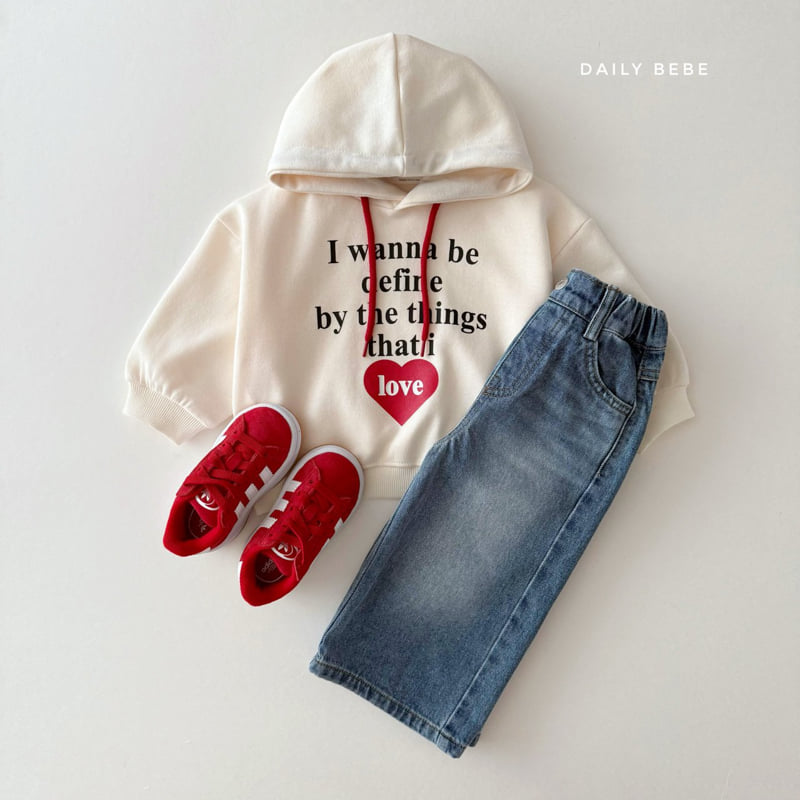 Daily Bebe - Korean Children Fashion - #discoveringself - Love Hoodie Tee - 5