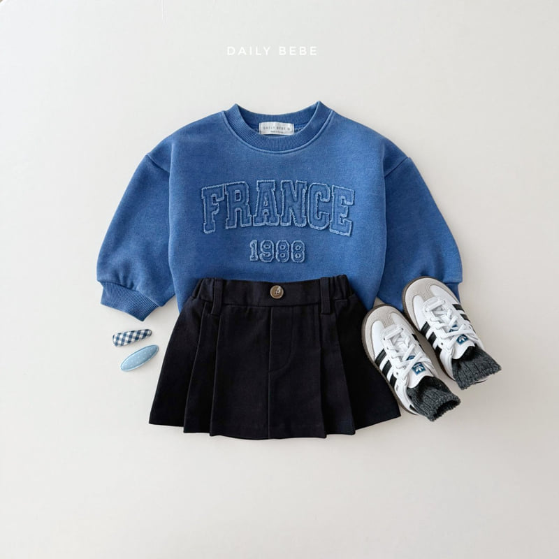 Daily Bebe - Korean Children Fashion - #designkidswear - France Sweatshirt - 4