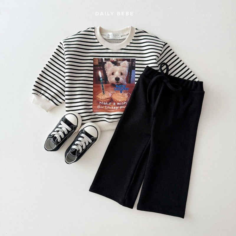 Daily Bebe - Korean Children Fashion - #discoveringself - Birthday Sweatshirt (Cream) - 10