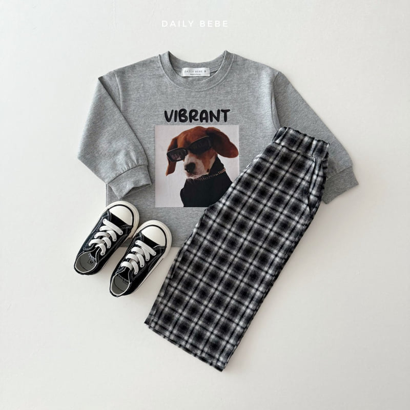 Daily Bebe - Korean Children Fashion - #discoveringself - Check School Pants - 7