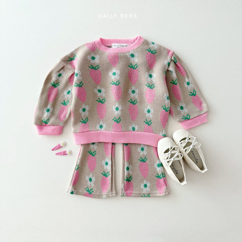 Daily Bebe - Korean Children Fashion - #discoveringself - Jacquard Bootcut Set - 6