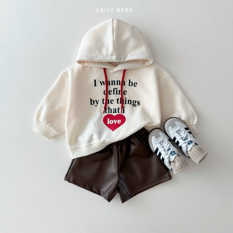 Daily Bebe - Korean Children Fashion - #fashionkids - Love Hoodie Tee - 6