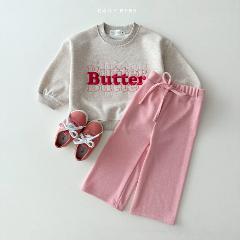 Daily Bebe - Korean Children Fashion - #fashionkids - Wide Knit Pants - 3