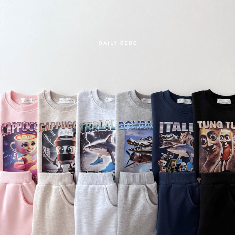 Daily Bebe - Korean Children Fashion - #kidsshorts - Brain Lot Set