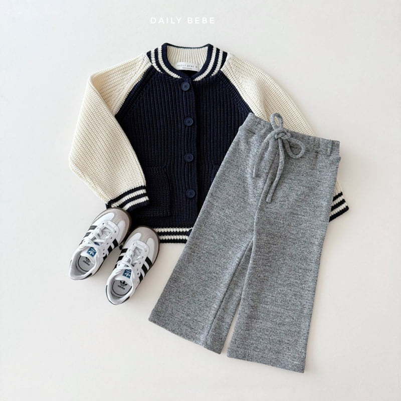 Daily Bebe - Korean Children Fashion - #kidsshorts - Varsity Cardigan - 10