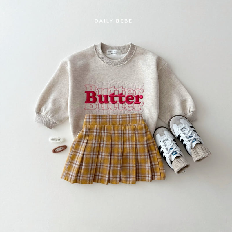 Daily Bebe - Korean Children Fashion - #kidsshorts - Check School Skirt - 5