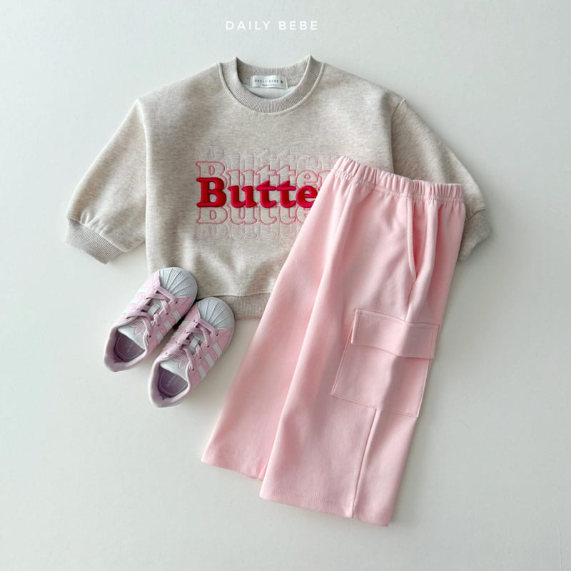 Daily Bebe - Korean Children Fashion - #kidsstore - Butter Embroidery Sweatshirt - 9