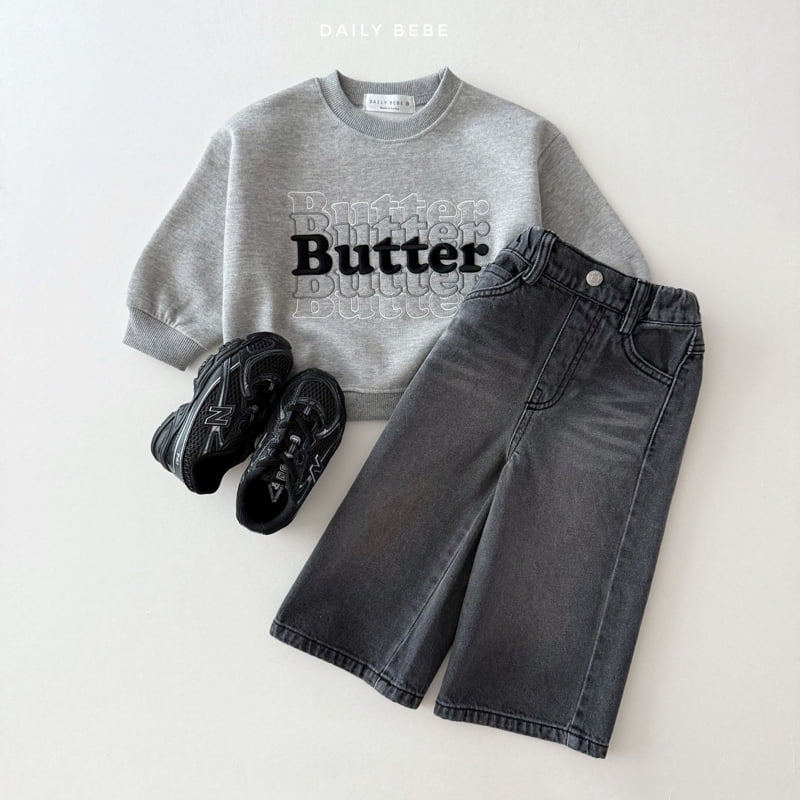 Daily Bebe - Korean Children Fashion - #kidsstore - Washed Wide Denim - 12