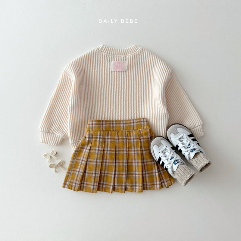 Daily Bebe - Korean Children Fashion - #kidsstore - Check School Skirt - 6