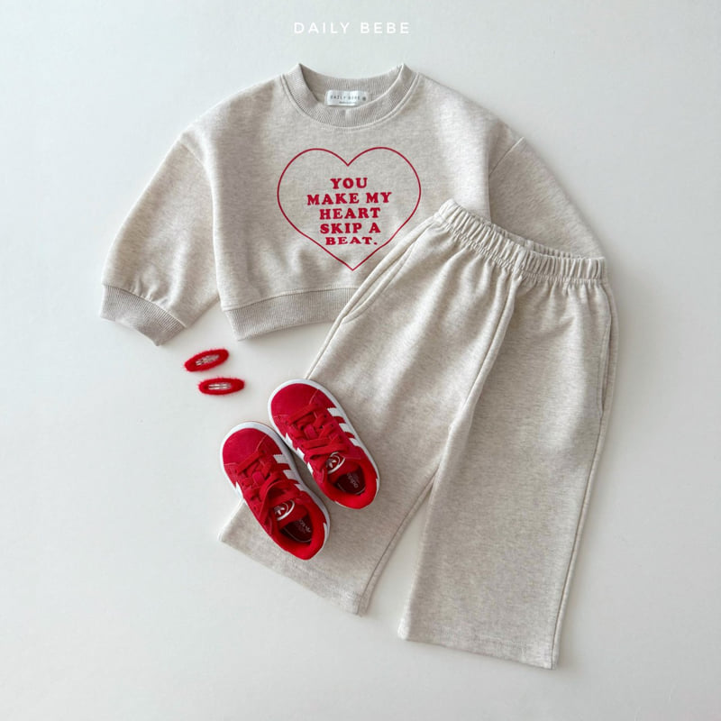 Daily Bebe - Korean Children Fashion - #kidsstore - Heart Wide Set - 3