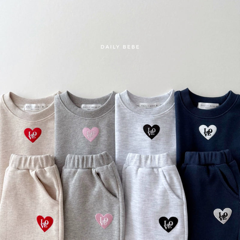 Daily Bebe - Korean Children Fashion - #kidsstore - Love Embroidery Set