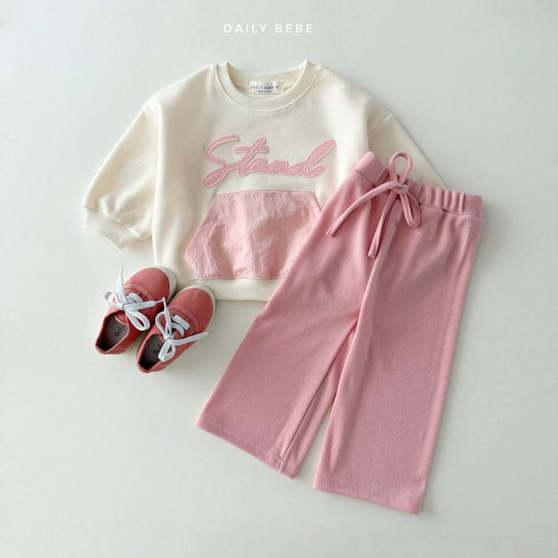 Daily Bebe - Korean Children Fashion - #kidsstore - Wide Knit Pants - 5