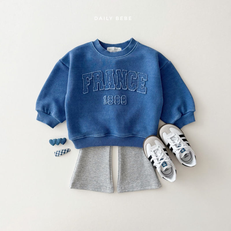 Daily Bebe - Korean Children Fashion - #kidzfashiontrend - France Sweatshirt - 8