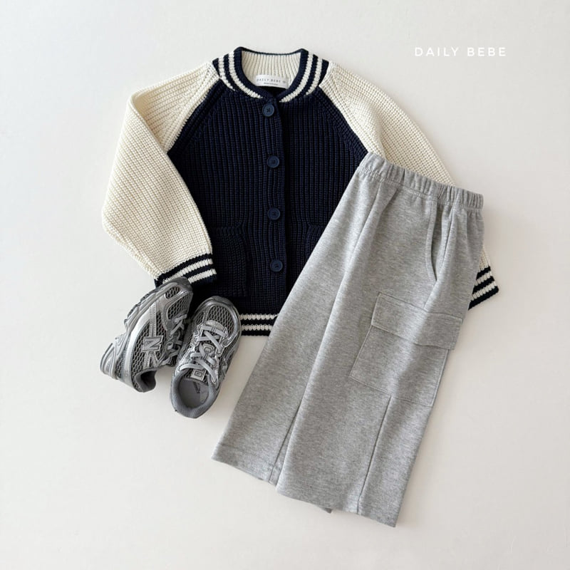 Daily Bebe - Korean Children Fashion - #kidzfashiontrend - Varsity Cardigan - 12
