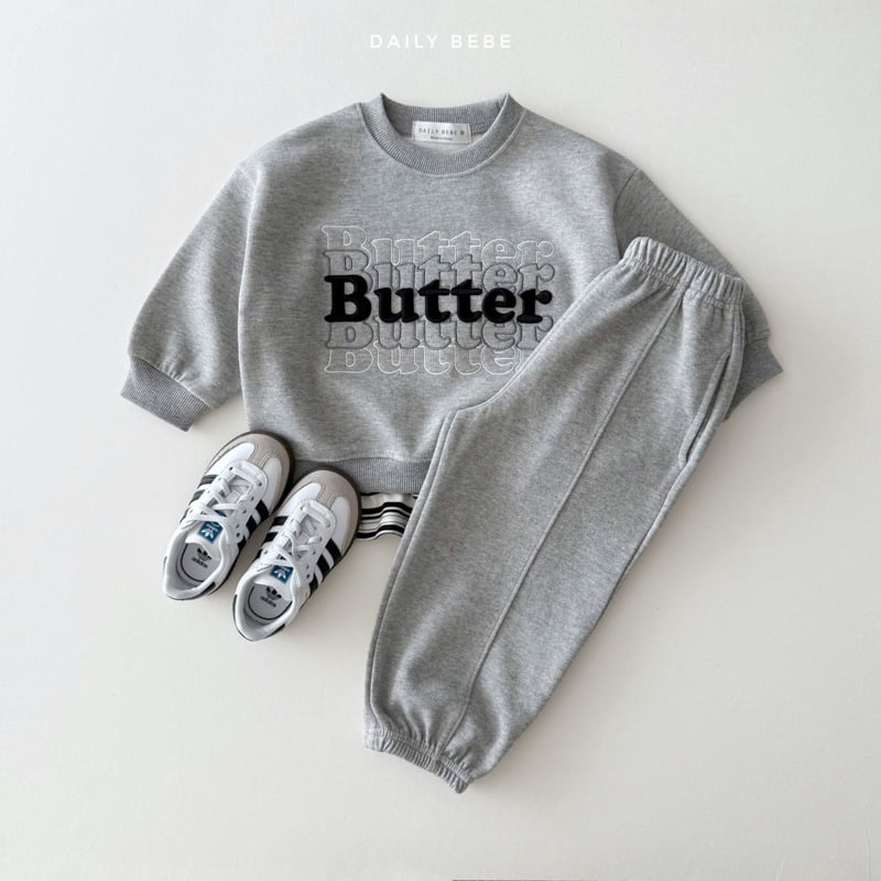 Daily Bebe - Korean Children Fashion - #littlefashionista - Butter Embroidery Sweatshirt - 12