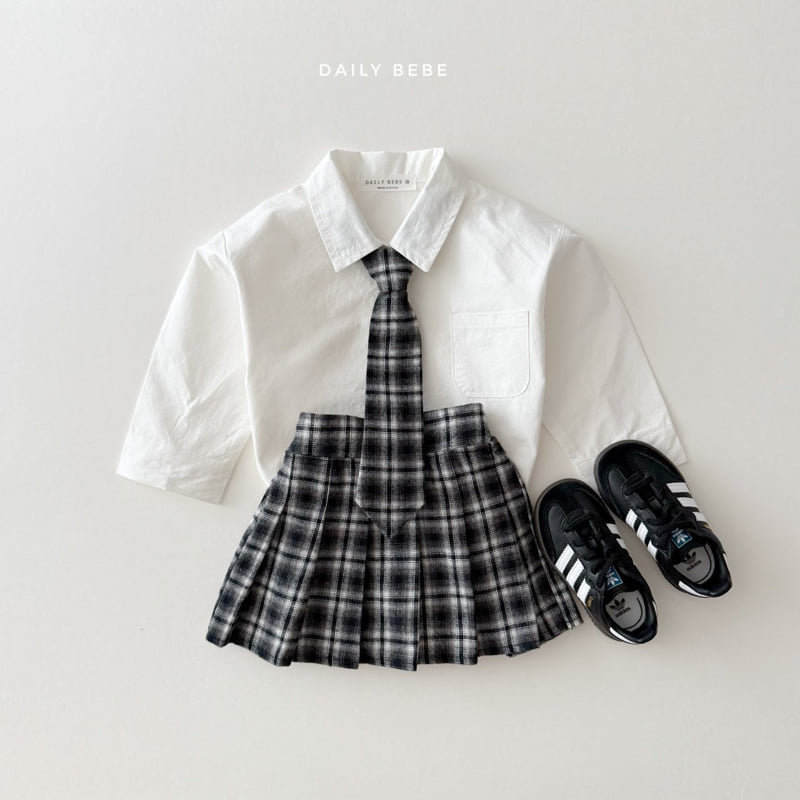 Daily Bebe - Korean Children Fashion - #littlefashionista - Check School Skirt - 9