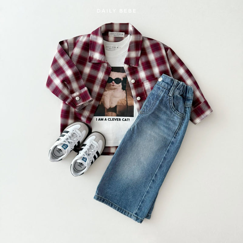 Daily Bebe - Korean Children Fashion - #littlefashionista - Autumn Check Shirt - 7