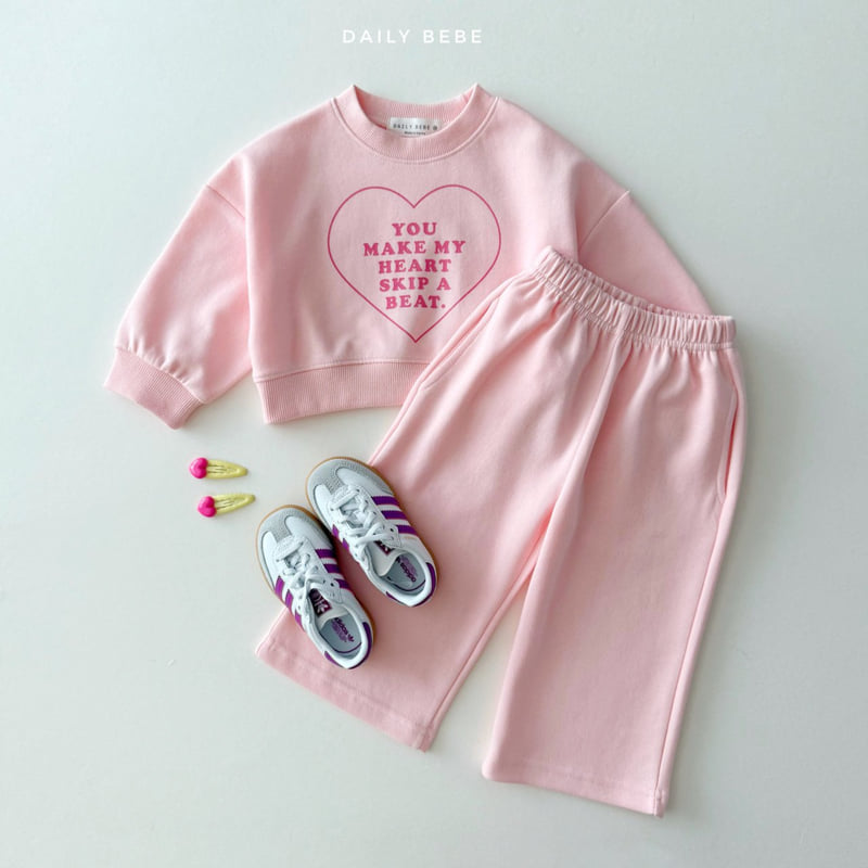 Daily Bebe - Korean Children Fashion - #littlefashionista - Heart Wide Set - 6