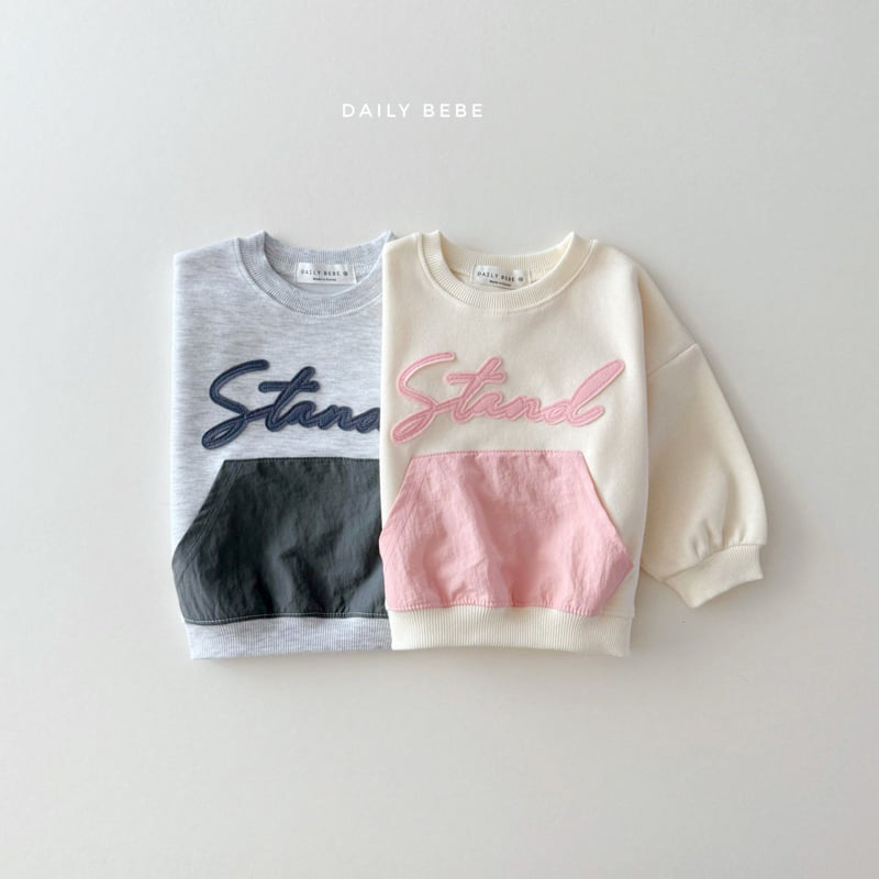 Daily Bebe - Korean Children Fashion - #littlefashionista - Crispy Pocket Sweatshirt