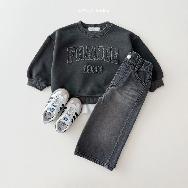 Daily Bebe - Korean Children Fashion - #magicofchildhood - France Sweatshirt - 11
