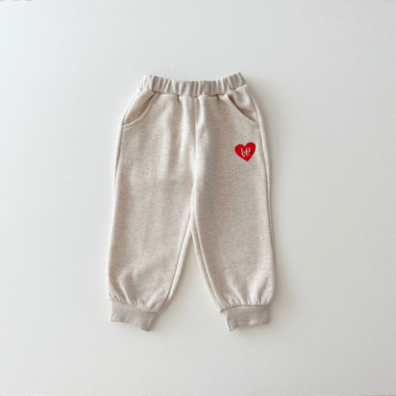 Daily Bebe - Korean Children Fashion - #magicofchildhood - Love Embroidery Set - 5