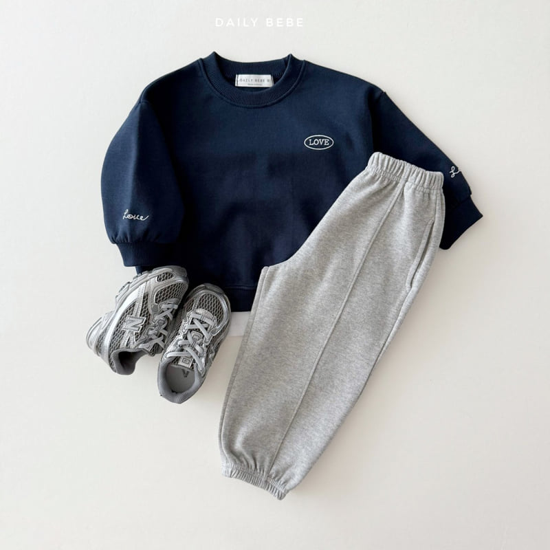 Daily Bebe - Korean Children Fashion - #magicofchildhood - Love Point Sweatshirt - 12