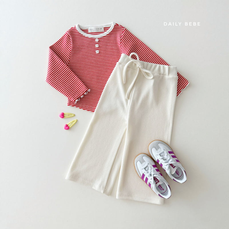 Daily Bebe - Korean Children Fashion - #magicofchildhood - Wide Knit Pants - 9
