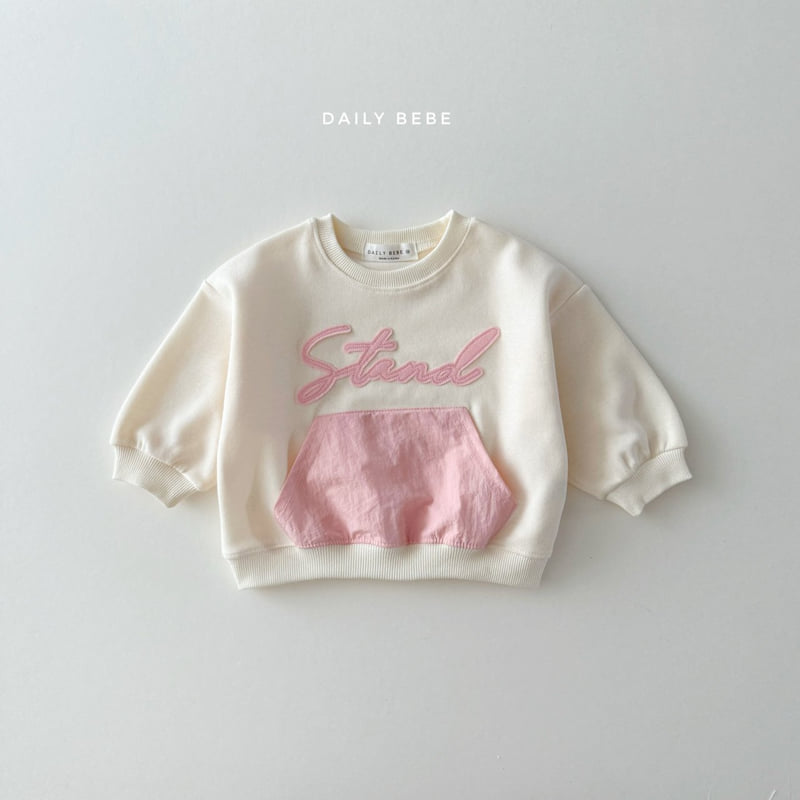 Daily Bebe - Korean Children Fashion - #minifashionista - Crispy Pocket Sweatshirt - 3